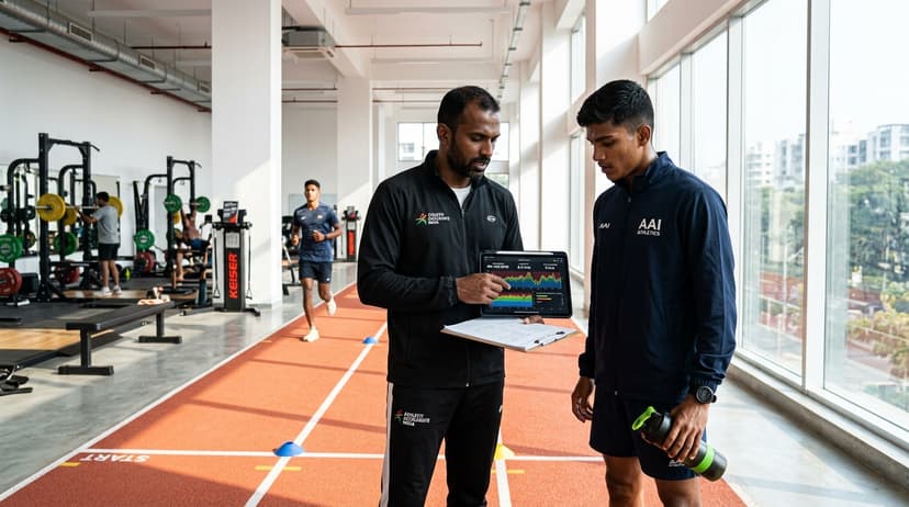 Coach monitoring live biometric workout zones on tablet